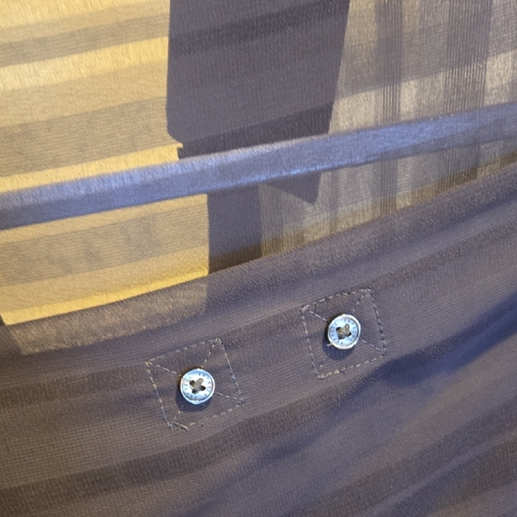 Express Sheer Blouses in White and Black - Picture 4 of 4